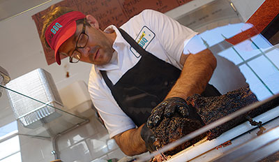 Scott Slicing Brisket